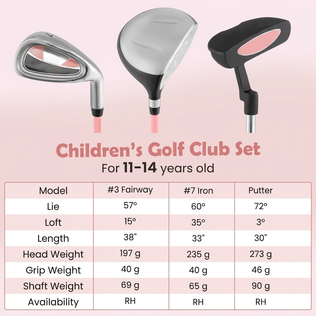 Airfind Golf Iron Head Covers Set with Stretch Neoprene Material and Secure Velcro Closure plus Club Number Labels for Easy Identification, Pink