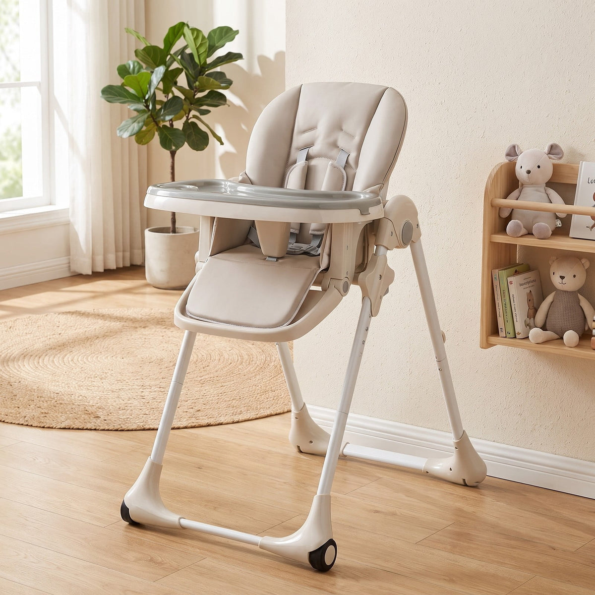 Airfind 3-in-1 Convertible Baby High Chair for Toddlers, 33 lbs Capacity, Metal PP PU, for 6-36