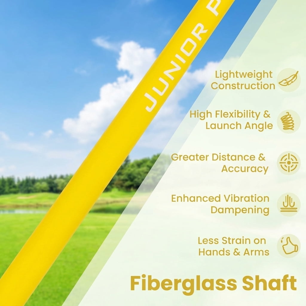 Airfind Right Handed Golf Club Set for Adults 11 Pieces with Titanium Driver, Stainless Irons, Putter and Premium Bag, Yellow
