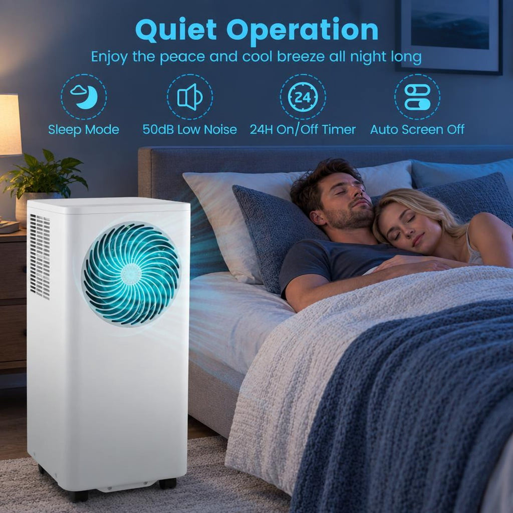 Airfind 8200/10000 BTU Portable Air Conditioner 3-in-1 Stand up AC Unit with Dehumidifier-8200 BTU, HIPS ABS Frame, White