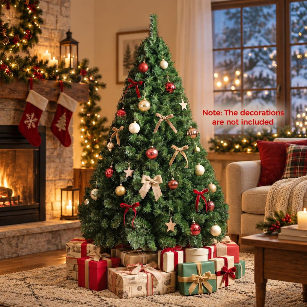 Airfind 5ft Automatic Christmas Tree with 519 Full PVC Branch Tips, PVC Frame, Tree Height 5 ft, Tree Width 3 ft