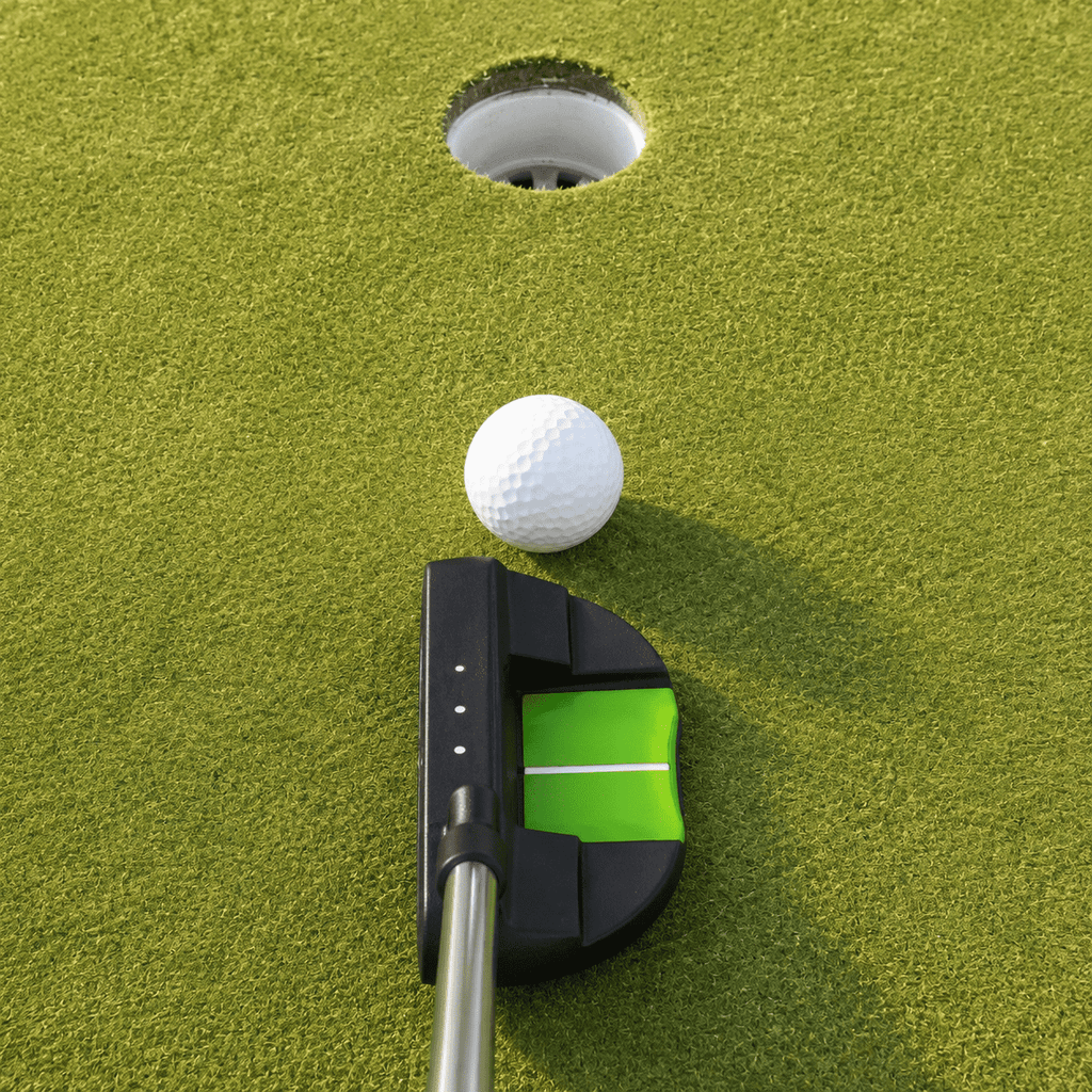 Airfind Junior Mallet Putter Golf Club for Kids 8-10 Years Old, Lightweight Zinc Alloy Head with Alignment Aid, Non-Slip Rubber Grip and Headcover, Right-Handed, Green