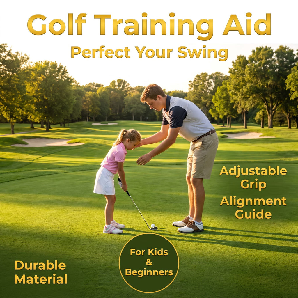 Airfind Junior Complete Golf Club Set Right Hand with Stand Bag Rain Hood and 4 Clubs for Kids Ages 5 to 7 Beginners, Green