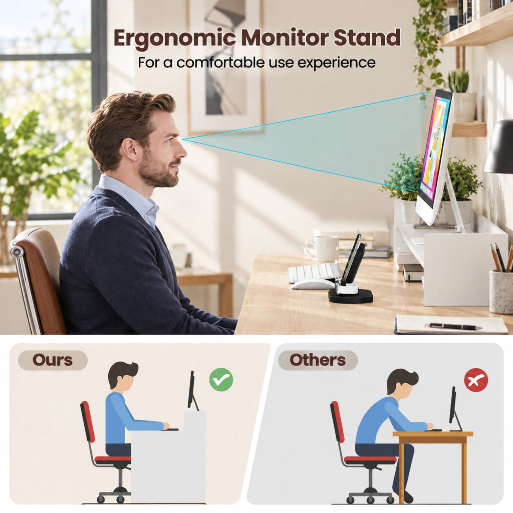 Airfind 43 Inch Computer Desk with Power Outlets and 2 Bookcases, 200 lbs Capacity, Engineered Wood Frame, 43 Inch x 22 Inch x 37 Inch Footprint, White