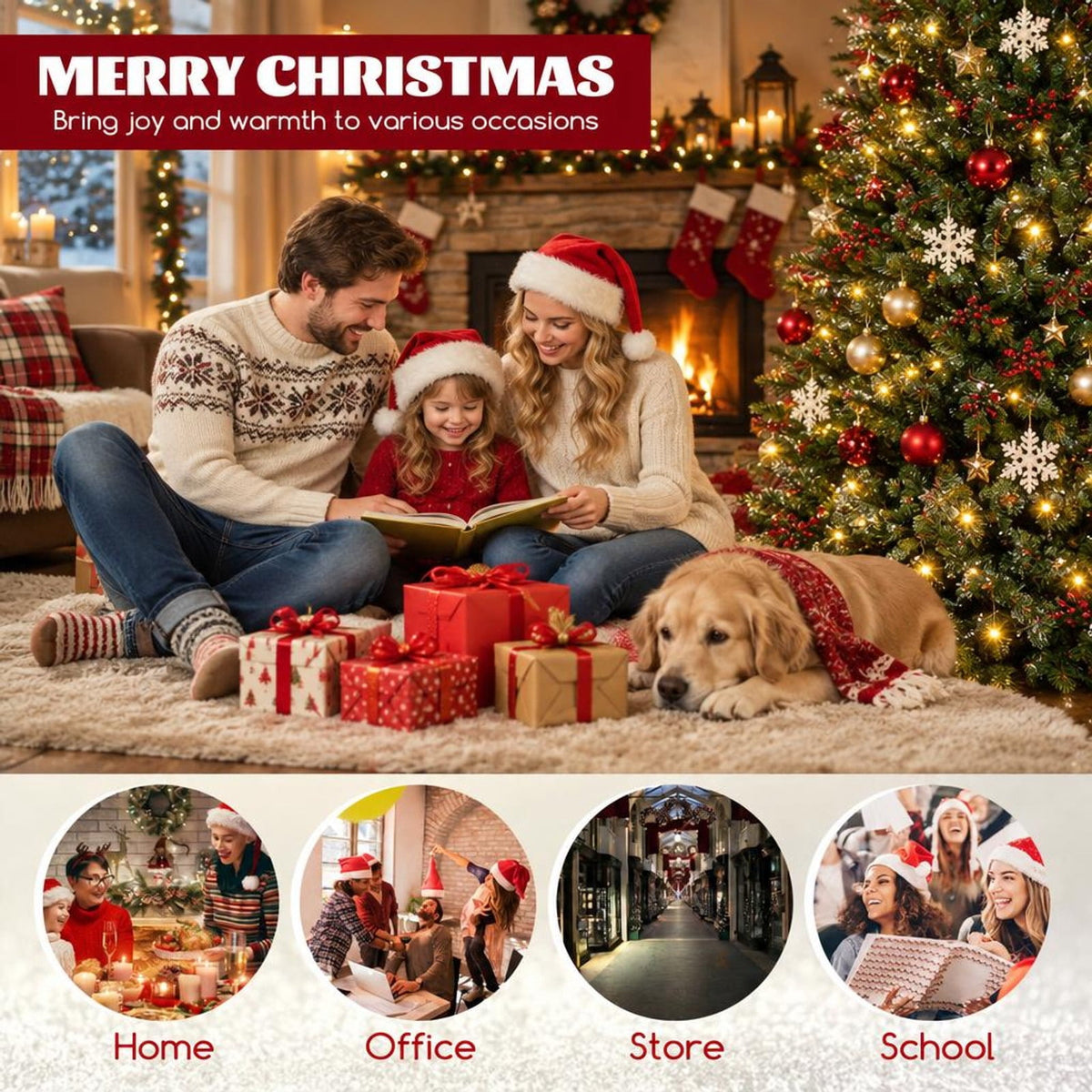 Airfind 8 FT Corner Artificial Christmas Tree with 1137 Branch Tips and 360 Warm White LED Lights, White