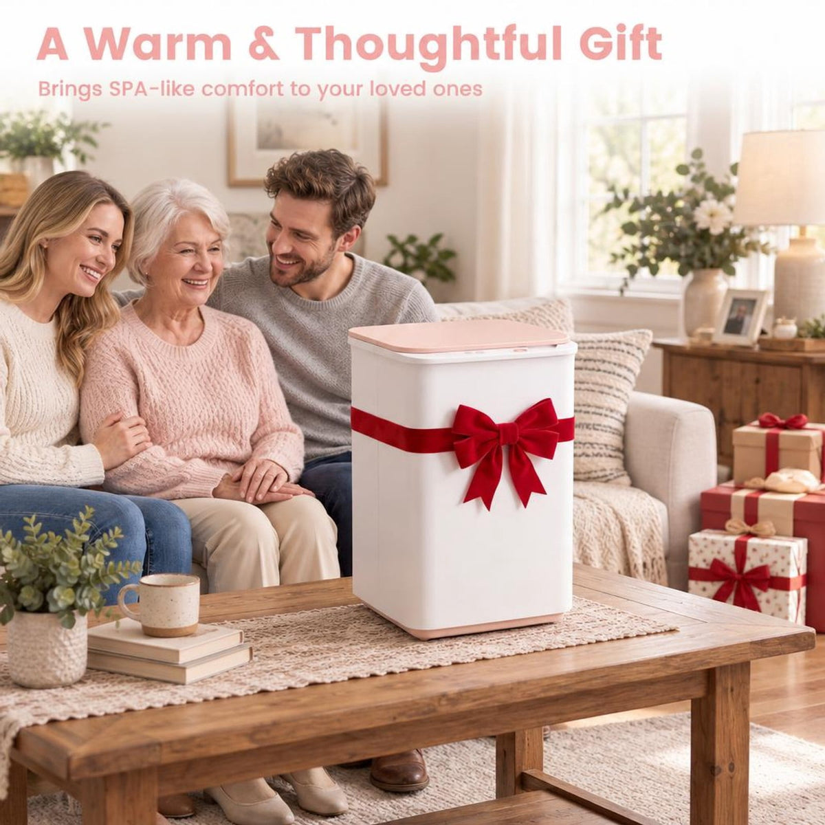 Airfind Heated Towel Warmer with 4 Heat Timer and Auto Shut Off for Oversized Towels, 11.5 Inch x 11 Inch x 18.5 Inch Capacity 20LRated Footprint, White