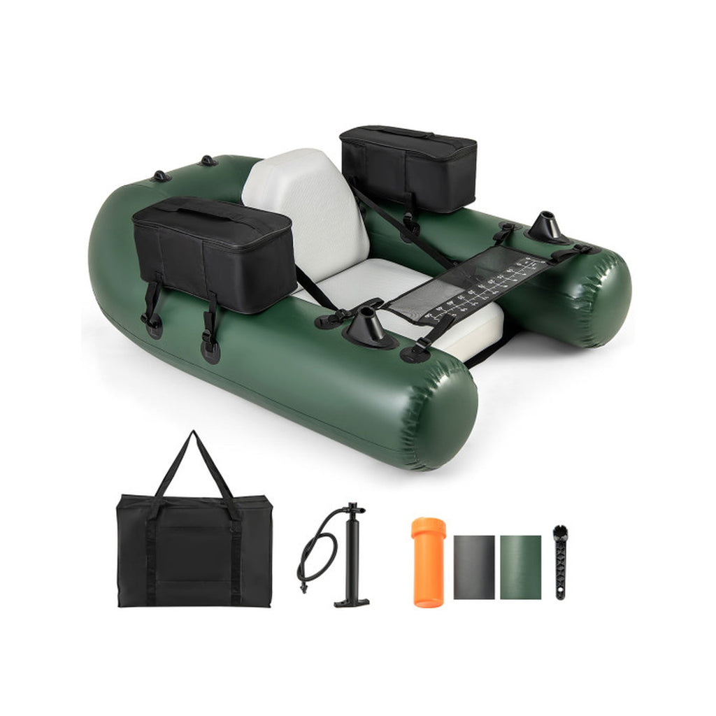 Airfind Inflatable Float Tube for Fly Fishing with Storage Pockets, Camouflage