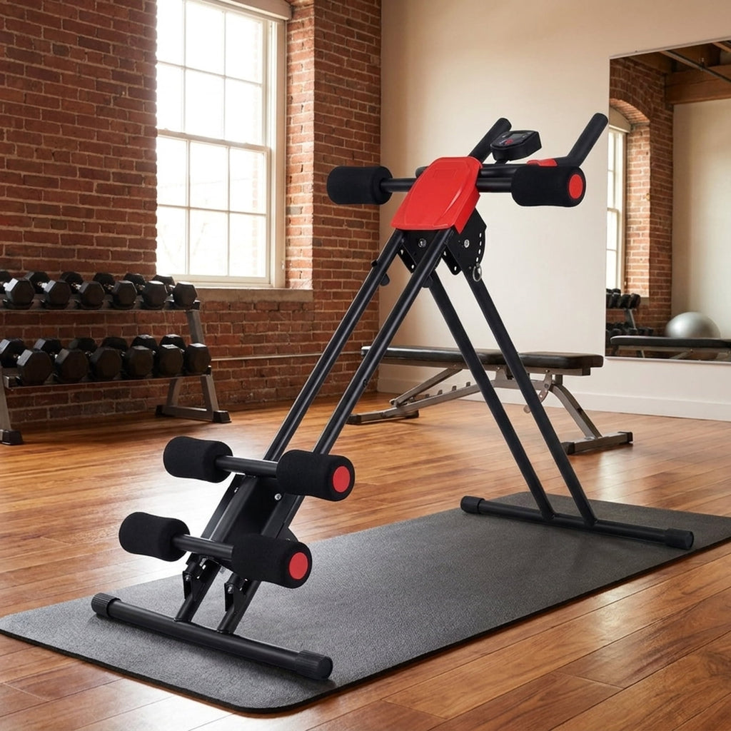 Airfind Multifunctional Weight Bench for Home Gym with 3-Position Adjustable Back and Leg Developer and Safety Hooks and Foam Rollers for Strength Training, Black