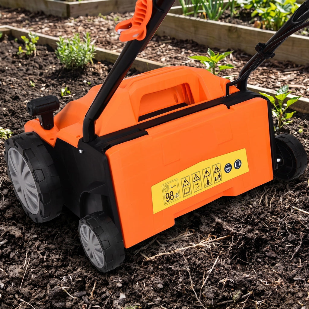 Airfind 13 Inch 12 Amp Electric Scarifier with Collection Bag and Removable Blades, PP steel Frame, Orange