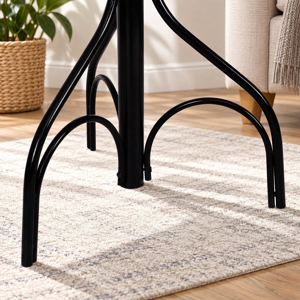 Airfind Vintage Metal Coat Hat Tree Stand Clothes Hanger, Steel Assembled Height: Approx 74.4 Inch for Convenient Everyday Use, Black