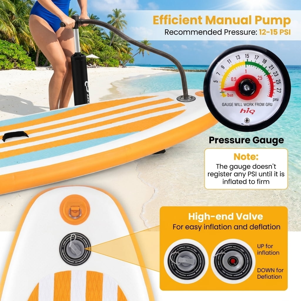 Airfind All-Around Inflatable Stand Up Paddle Board with Anti-Slip EVA Deck and 3 Removable Fins plus Accessory Kit and Travel Bag, Blue