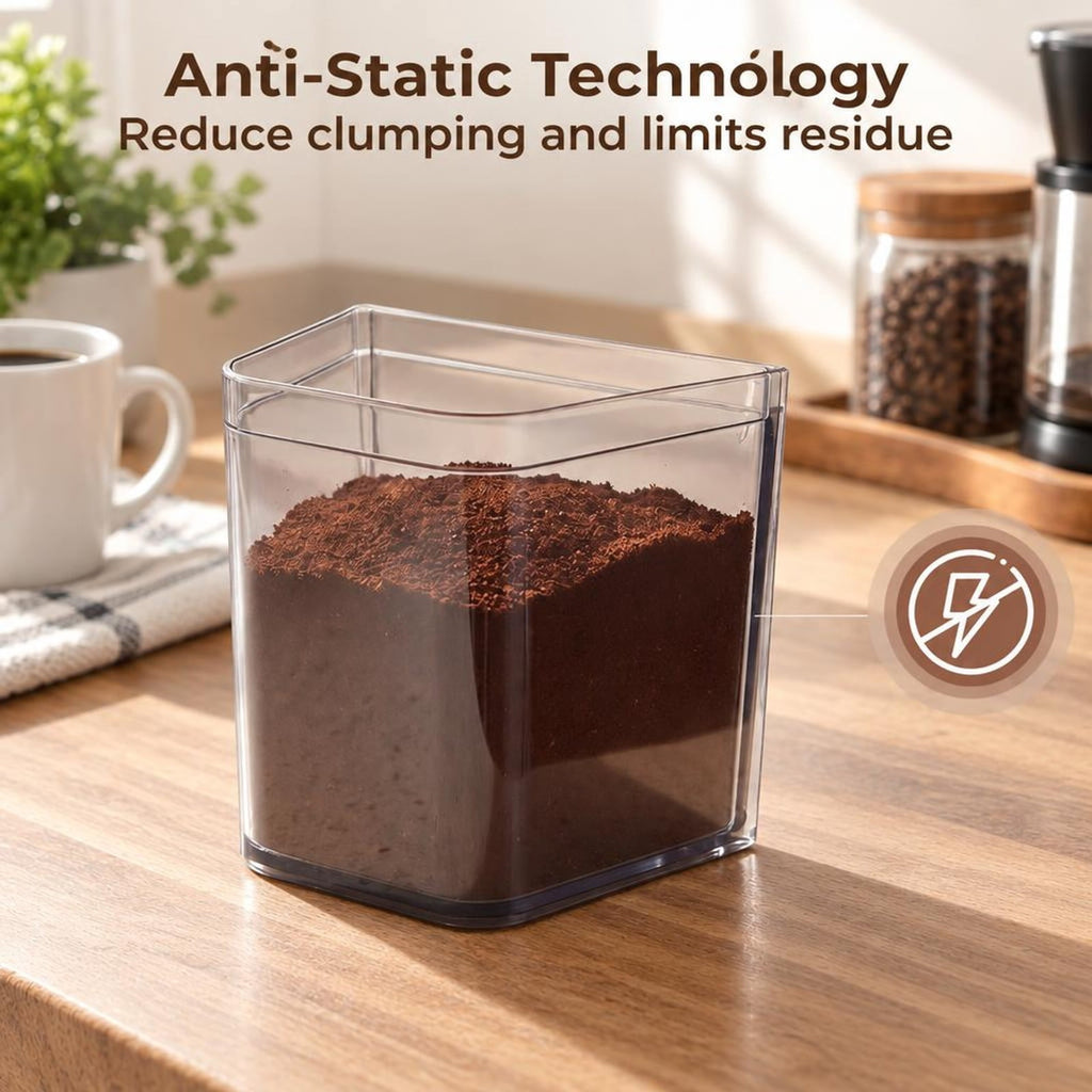 Airfind Conical Burr Coffee Grinder with 60 Precise Grinding Settings and Digital Display, Stainless Steel Aluminum Copper AS ABS Frame, Silver