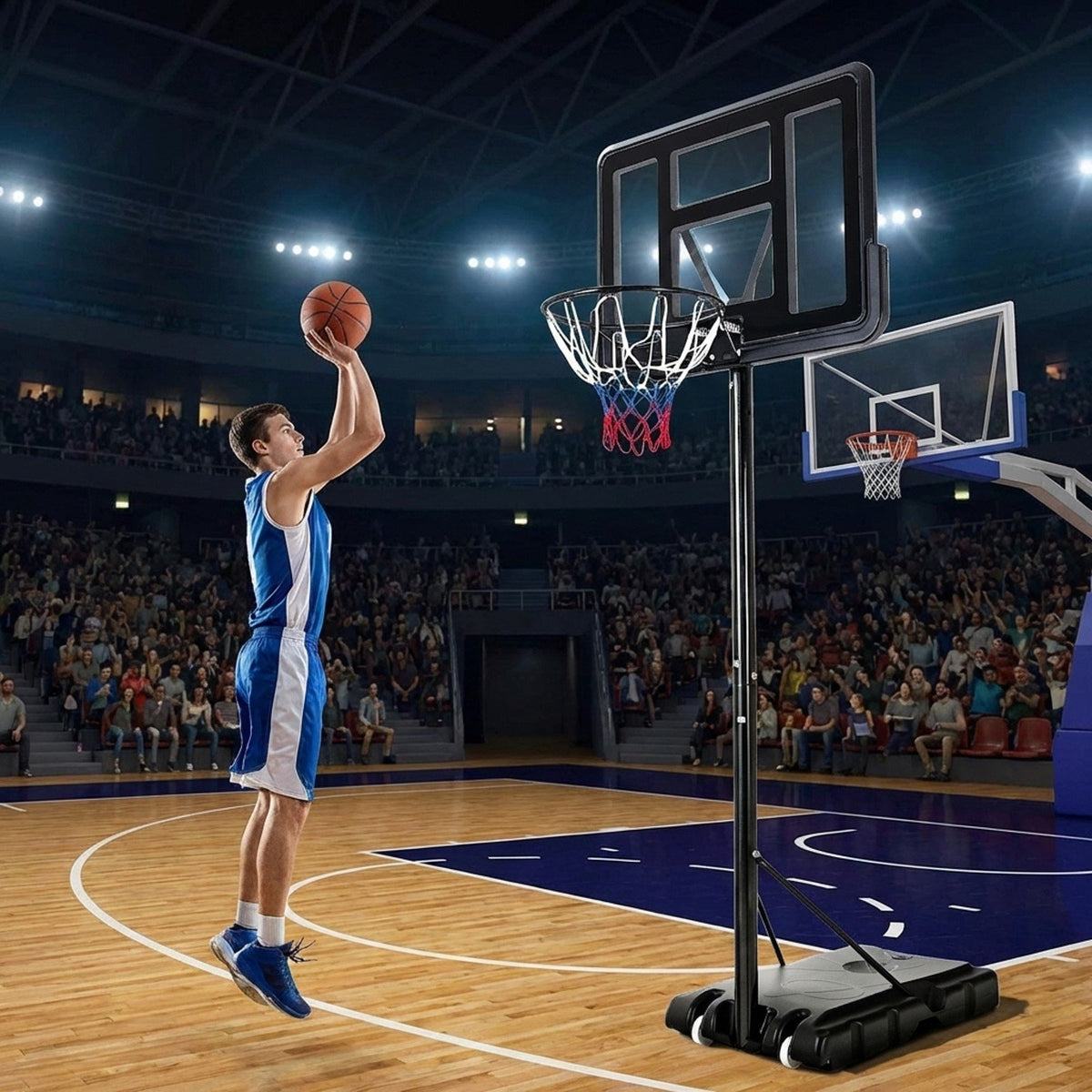 Airfind Portable Basketball Hoop Adjustable Height with Wheels