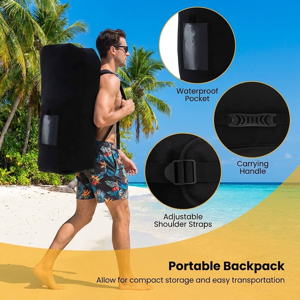Airfind All-Around Inflatable Stand Up Paddle Board with Anti-Slip EVA Deck and 3 Removable Fins plus Accessory Kit and Travel Bag, Blue
