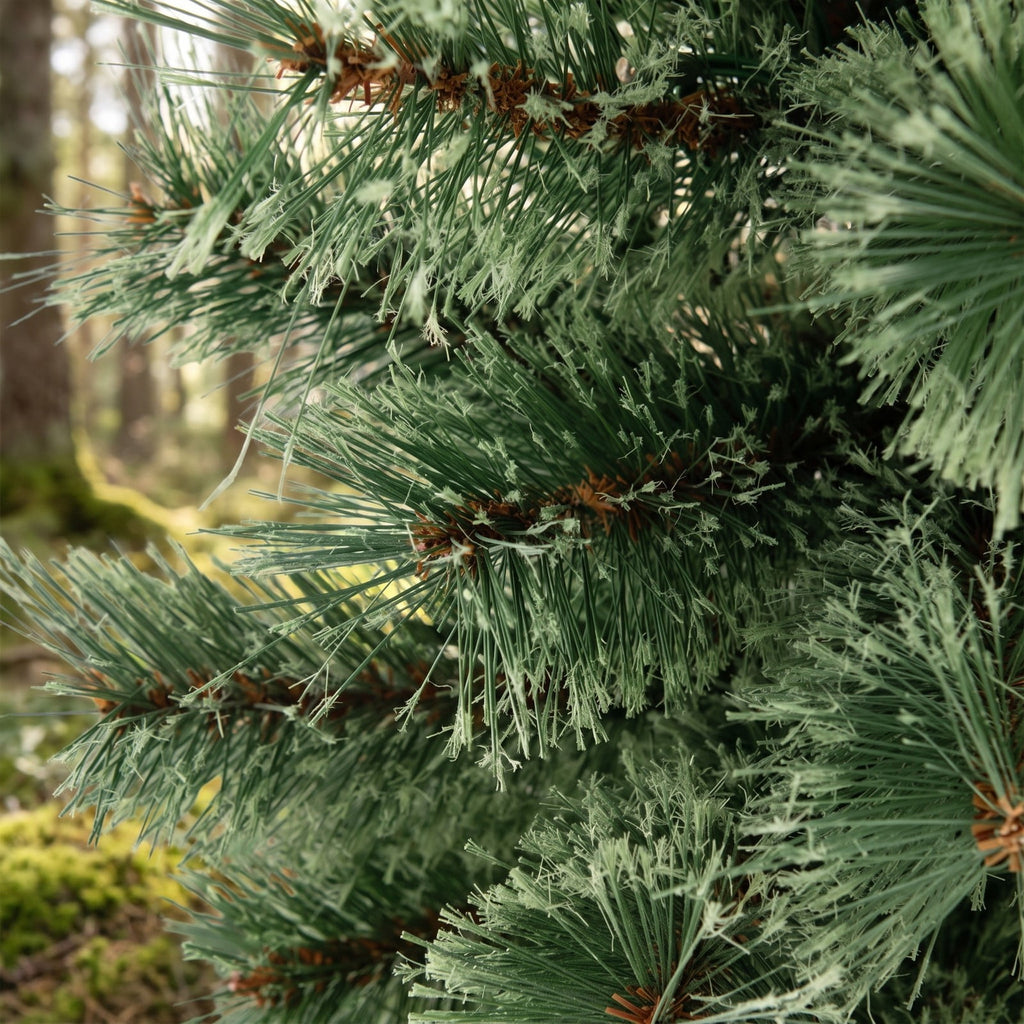 Airfind 4 Feet Pre, Pine Needles Cement Tree Height 120 cm Tree Width 50 cm Frame, Green+Gold, Size of the Base 18.5 x 18.5 x 26.5 cm