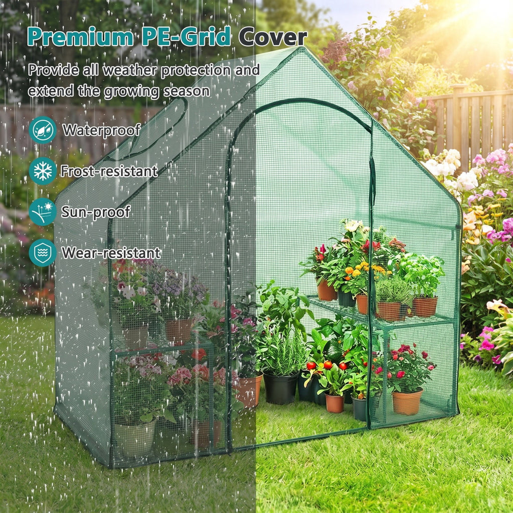 Airfind Portable Outdoor Warm House with PE Cover and Roll, up Zippered Door, The PE cover is wear, resistant and tear, proof built to last