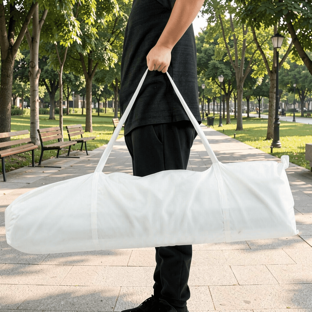 Airfind 10ft x 20ft Canopy Tent with 4 Sidewalls and Carry Bag, White