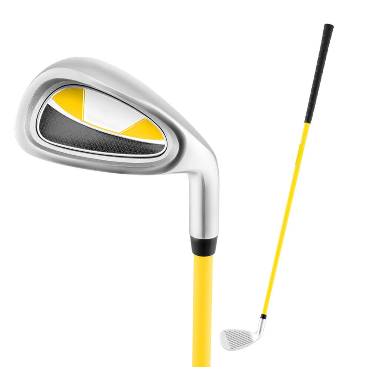 Airfind Right Handed Golf Club Set for Adults 11 Pieces with Titanium Driver, Stainless Irons, Putter and Premium Bag, Yellow