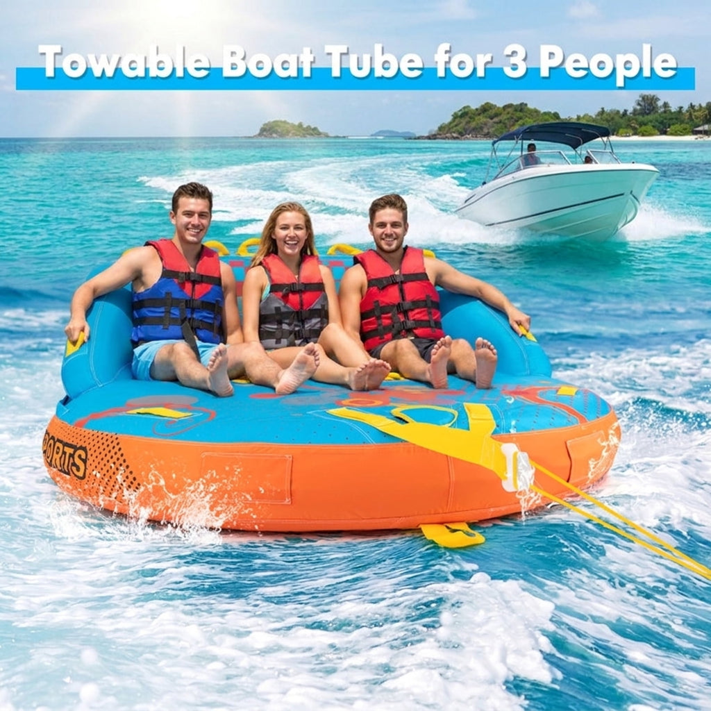 Airfind Oversized Inflatable Pool Float for Adults with Ultra-Soft Flocked Surface and Dual Air Chambers plus Patch Kit and Storage Bag for Lake and Swimming Pool Lounging