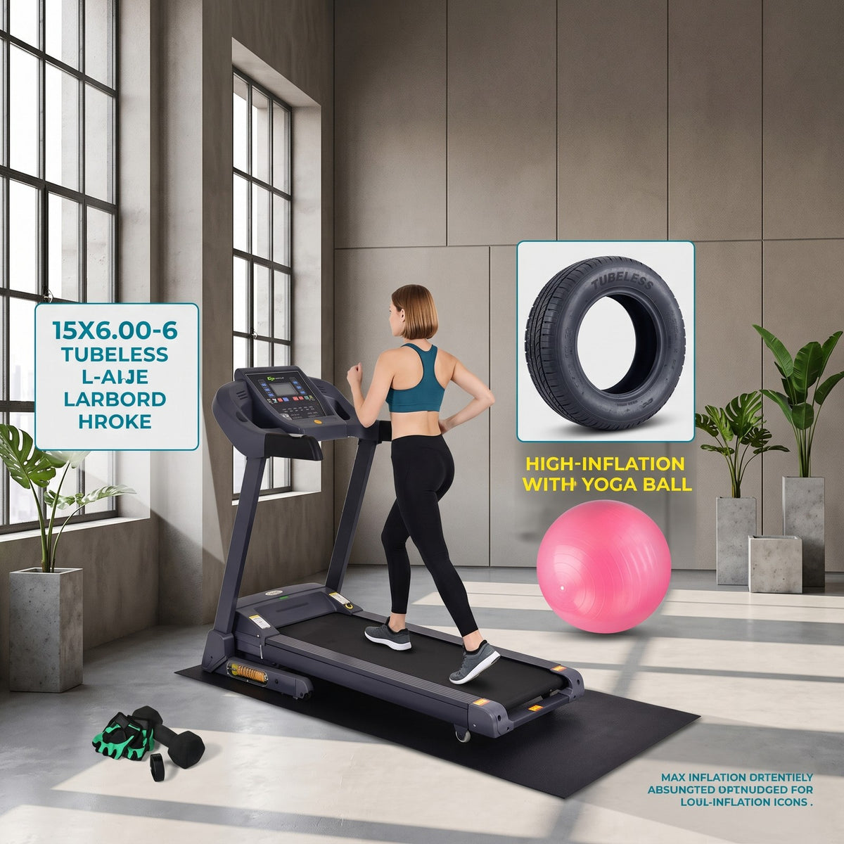 Airfind 78 Inch Long Thicken PVC Equipment Mat for Treadmill and Exercise Bike to Protect Home and Gym Wood Floors, Black
