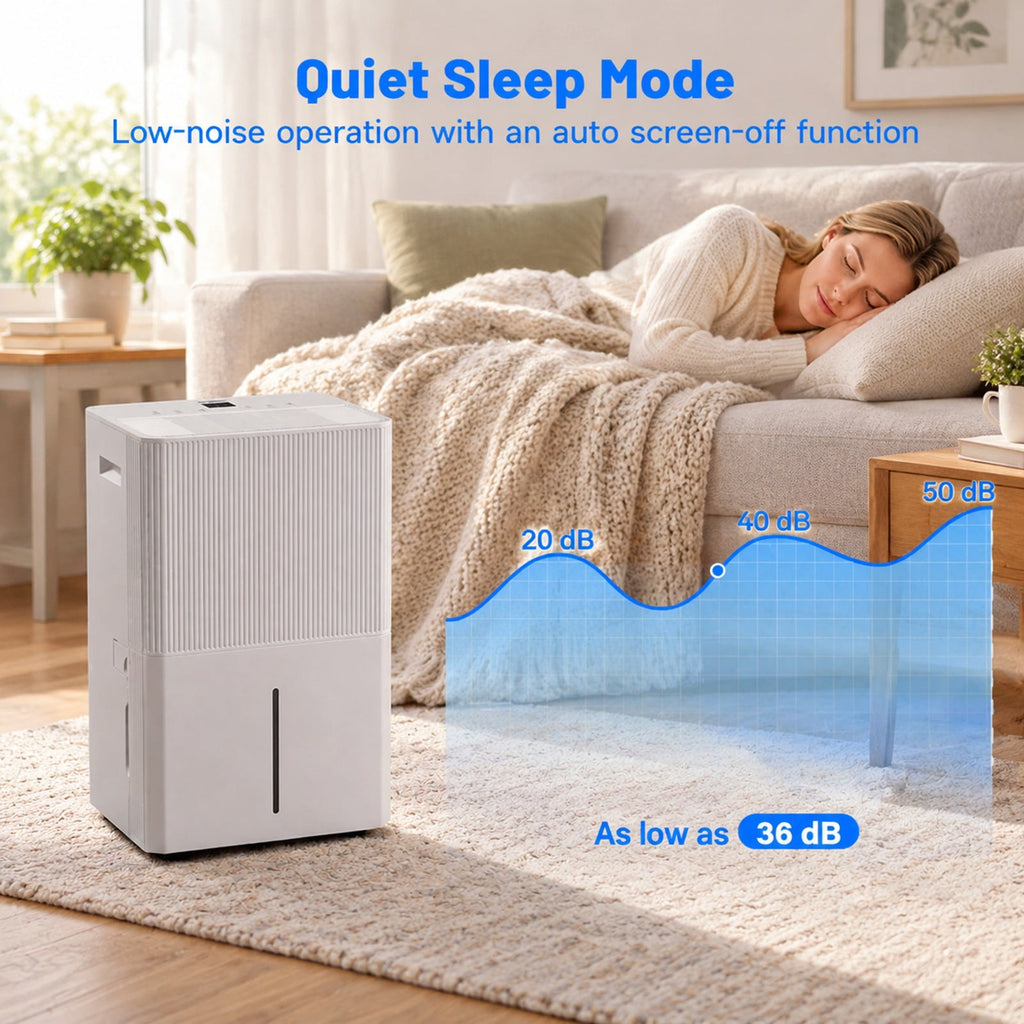 Airfind 3 Modes Dehumidifier with Drain Hose and LED Display for 6500 Sq. Ft. Home, ABS Copper, 15 Inch x 11 Inch x 24 Inch (L x W x H) Rated, Unspecified