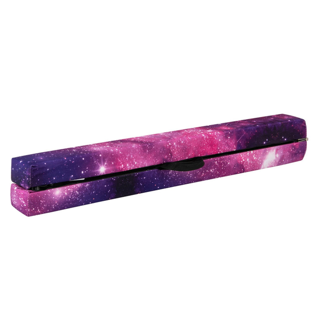 Airfind 7 ft Folding Practice Balance Beam with Suede Cover, Anti-Slip Pads and Pine Wood Frame, Multi