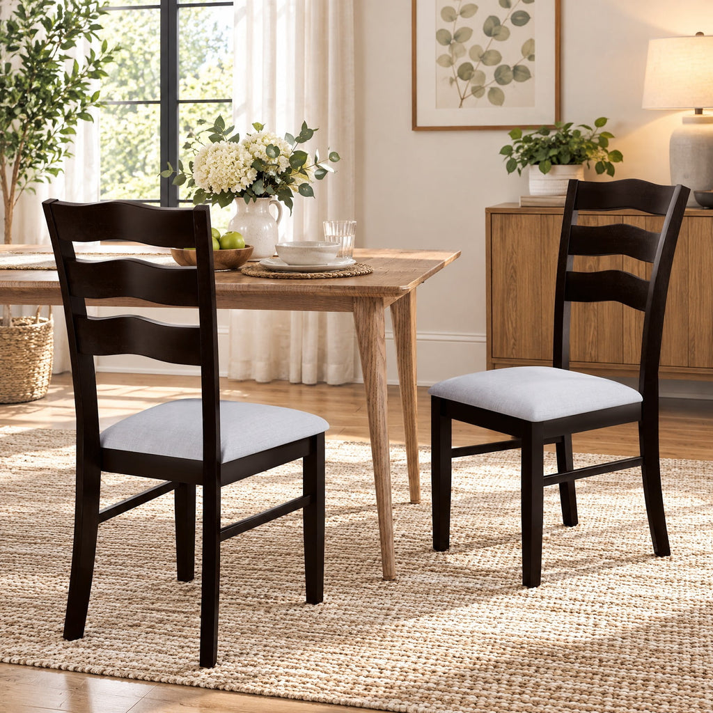Airfind Farmhouse Dining Chairs Set of 2 Modern Kitchen Chairs with Elegant Hollowed backrest, Chair 330 lbs Capacity, 18 x 23 x 39 Footprint