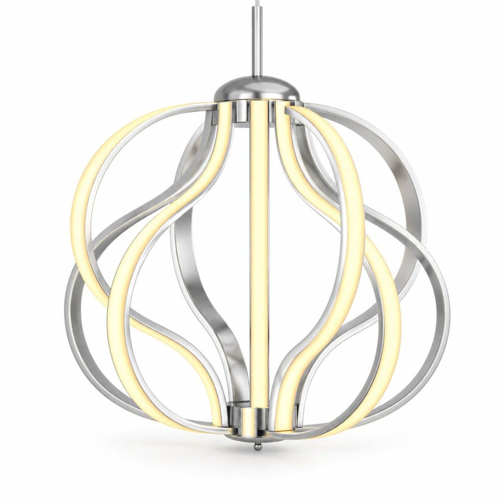 Airfind Modern Dimmable Warm LED Chandelier, Steel Aluminum PVC Frame, 20 Inch x 25 Inch - 73 Inch Footprint for Everyday Use, White