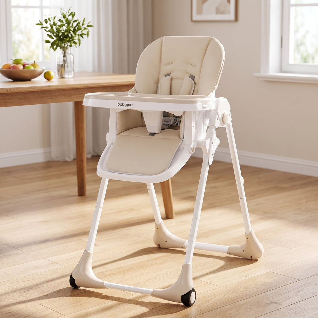 Airfind 3-in-1 Convertible Baby High Chair for Baby and Toddler, 33 lbs Capacity, Metal PP PU