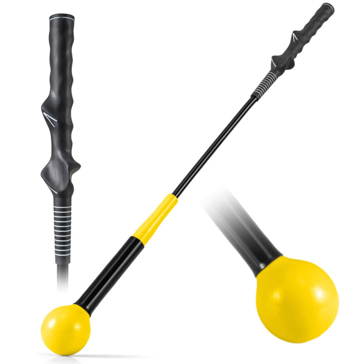 Airfind Golf Practice Net with Target Cloth, Reinforced Frame, Ground Stakes, Carry Bag for Backyard Driving Range, Yellow