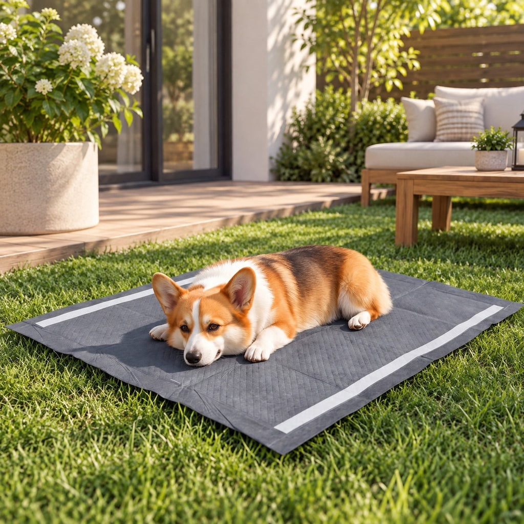 Airfind 35.5 x 24 Charcoal Dog Pee Pads 6-Layer for Dogs, Non-woven Fabric Fluffy Pulp PE Film Absorbent Tissue Pee Frame, Black
