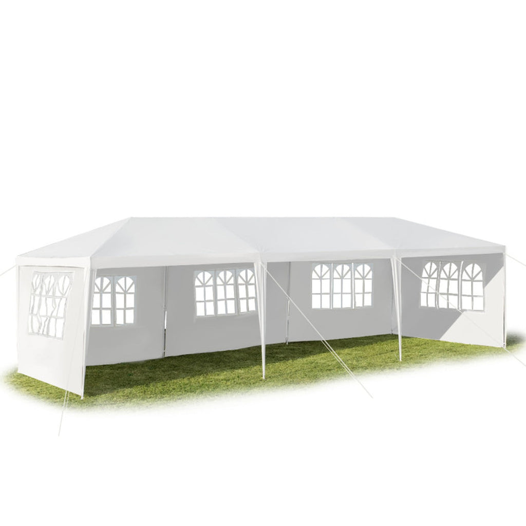Airfind 10ftx30ft Party Canopy Tent, 5 Sidewalls, White