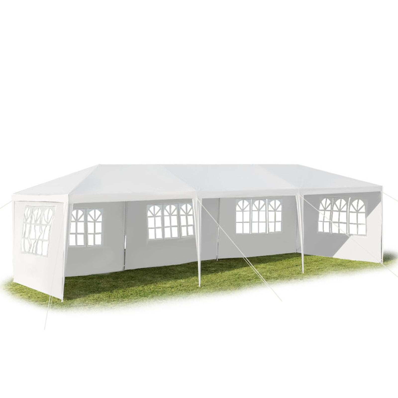 Airfind 10ftx30ft Party Canopy Tent, 5 Sidewalls, White