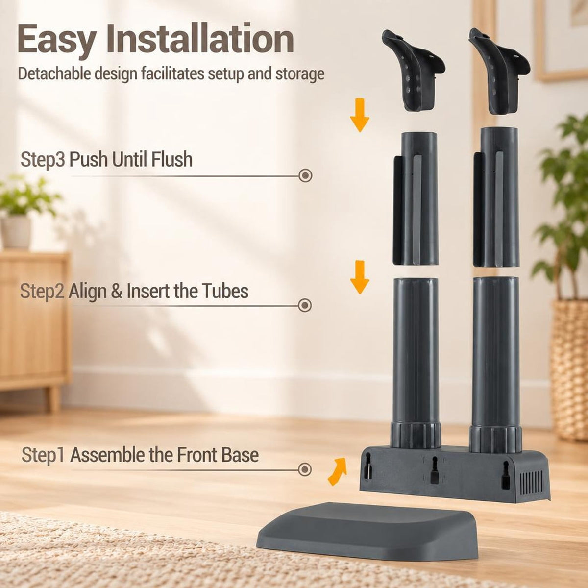 Airfind Electric Shoe Dryer and Boot Warmer with Quiet Fanless Convection Drying for Home and Entryway for Everyday Use, Black