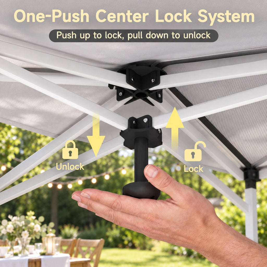 Airfind 10 x 30 FT Pop Up Canopy Tent with 8 Sidewalls and Adjustable Height, PE Metal Fabric Frame, 30 x 10 x 8.5/8.2/7.9 ft Footprint, Black