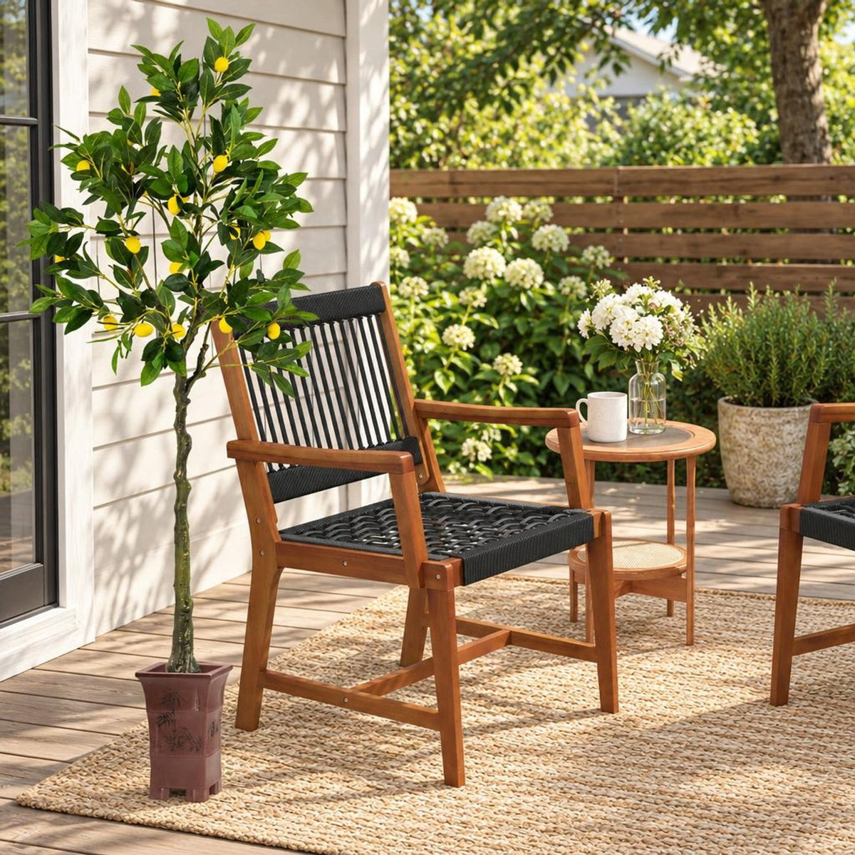 Airfind Artificial Lemon Tree 2.6/4/5.2 Feet Tall Fake Lemon Plant wuth Lemon Fruits-5.2 ft, PEVA PE PP Cement Foam Height: 32/48/63 Pot Frame