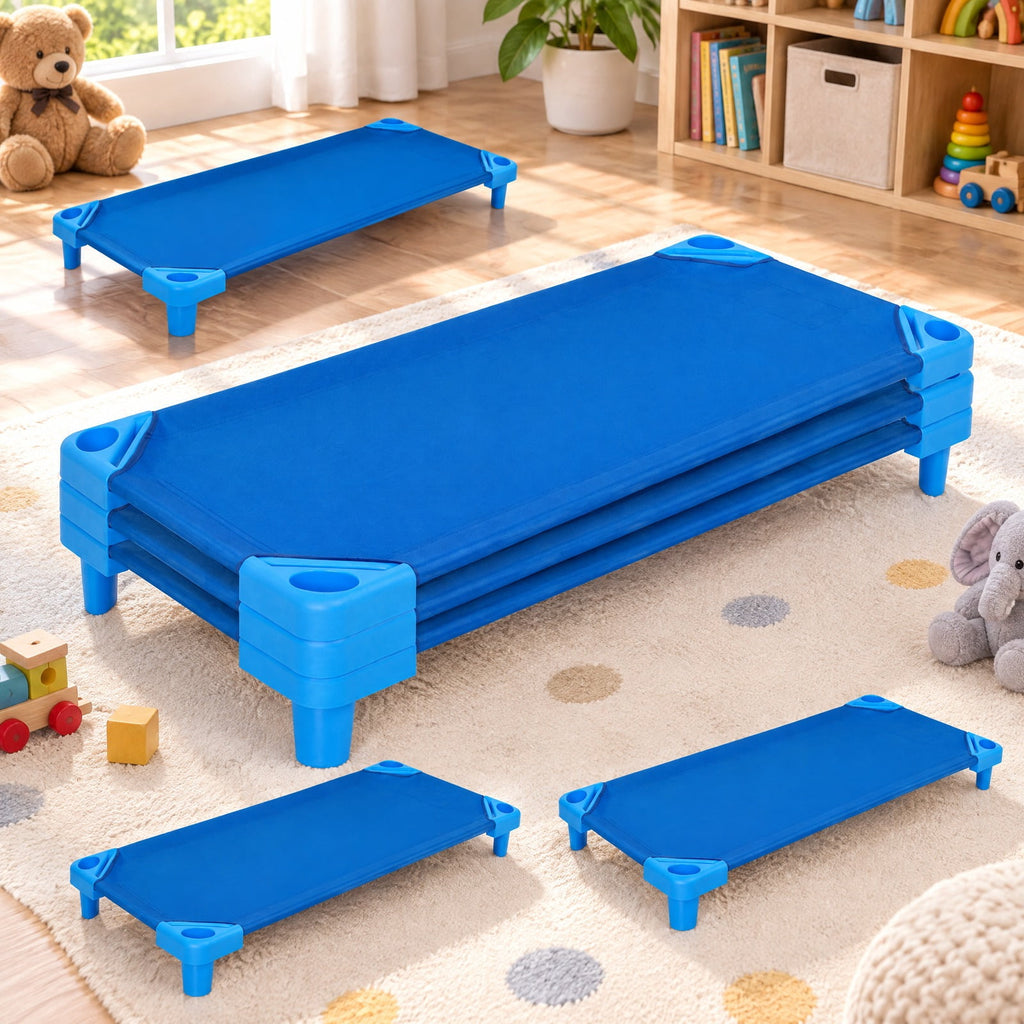 Airfind 52 x 23 Inch Pack of 6 Youth Stackable Daycare Rest Mat, 132 lbs Capacity, Steel PP Oxford for Everyday Use, Unspecified