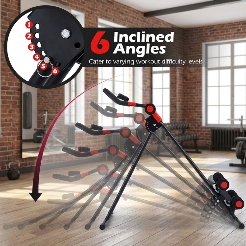 Airfind Multifunctional Weight Bench for Home Gym with 3-Position Adjustable Back and Leg Developer and Safety Hooks and Foam Rollers for Strength Training, Black