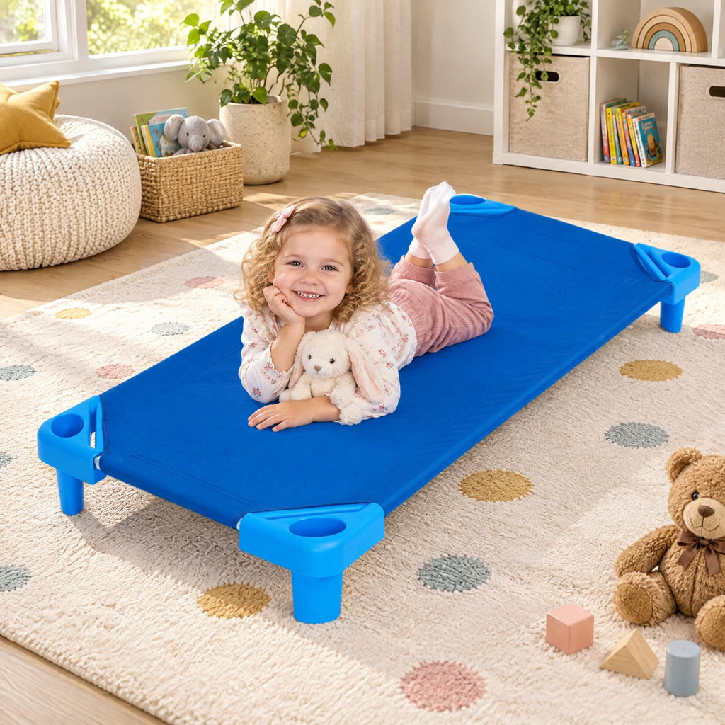 Airfind 52 x 23 Inch Pack of 6 Youth Stackable Daycare Rest Mat, 132 lbs Capacity, Steel PP Oxford for Everyday Use, Unspecified