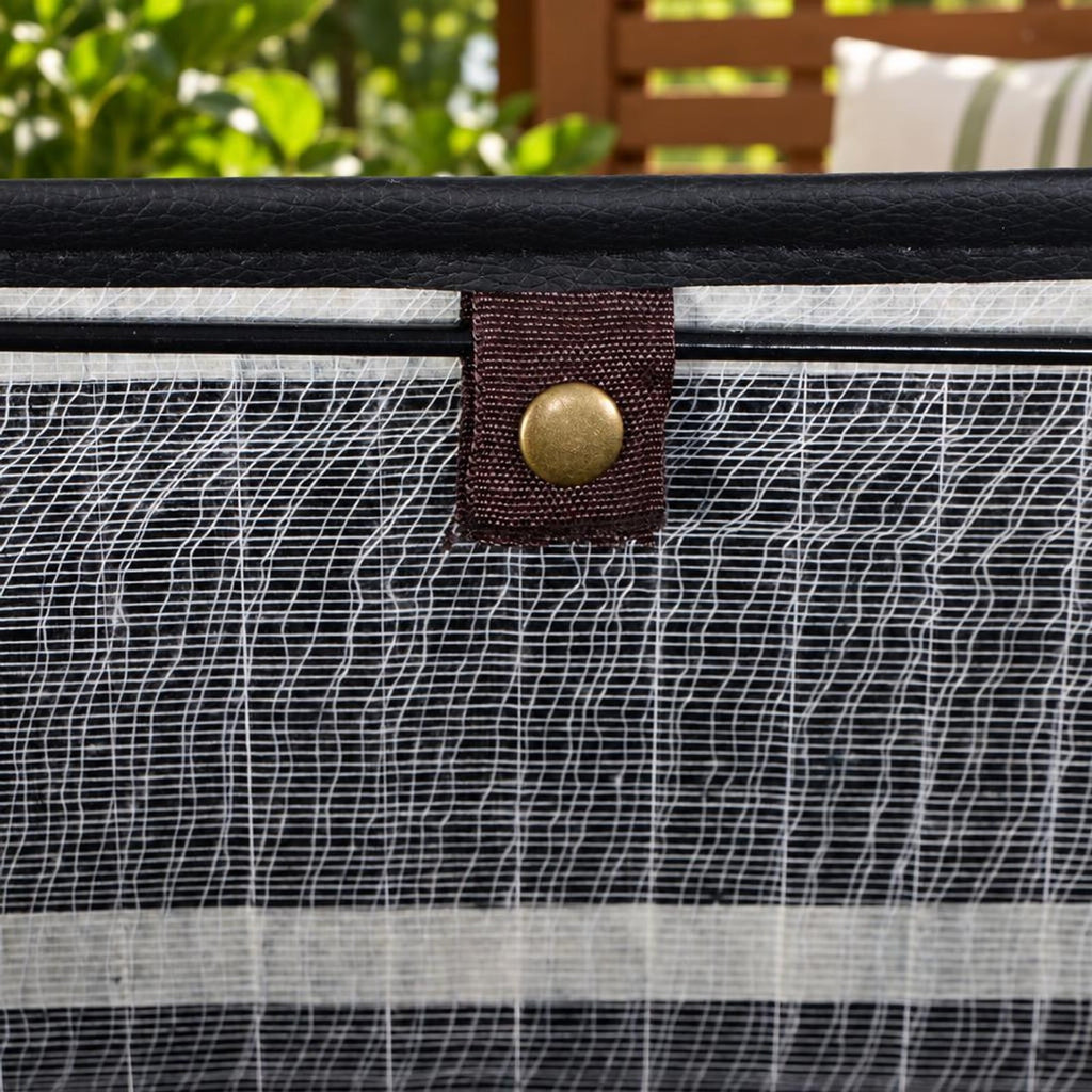 Airfind Rectangle Bamboo Hamper Laundry Basket Washing Cloth Bin Storage Bag Lid 3 color, Bamboo and polyester cotton Frame, Black