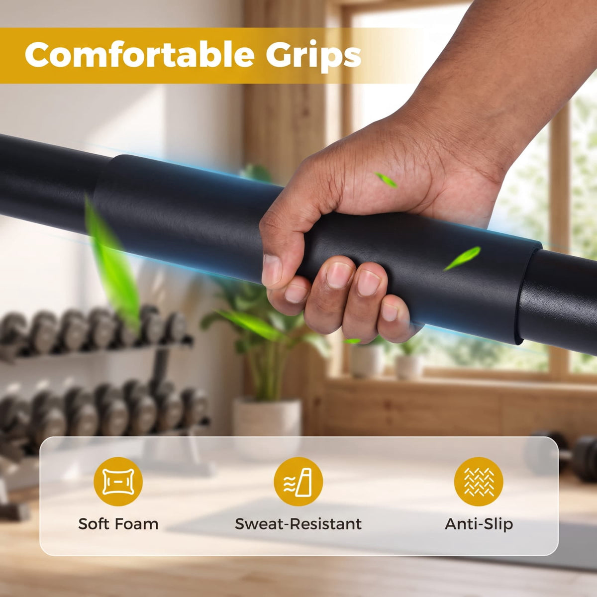 Airfind Adjustable Dip Bar Station with 4 Height and 5 Width Settings and Foam Padded Handles for Calisthenics and Strength Training, Black