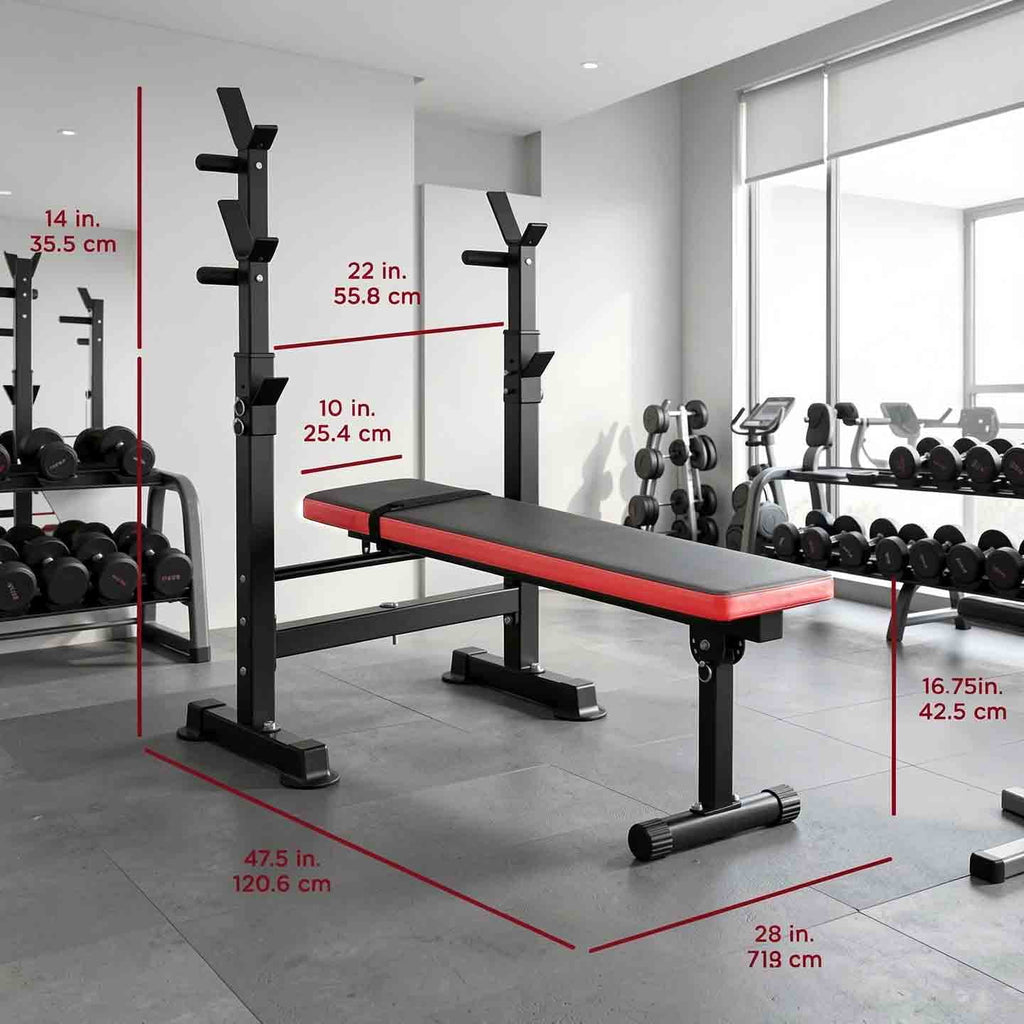 Airfind Adjustable Weight Bench, 380LBS Foldable 5-Position Home Gym