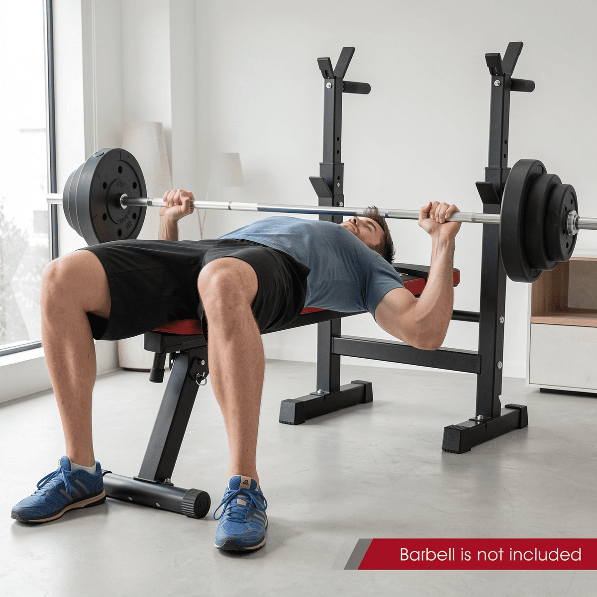 Airfind Adjustable Weight Bench, 380LBS Foldable 5-Position Home Gym