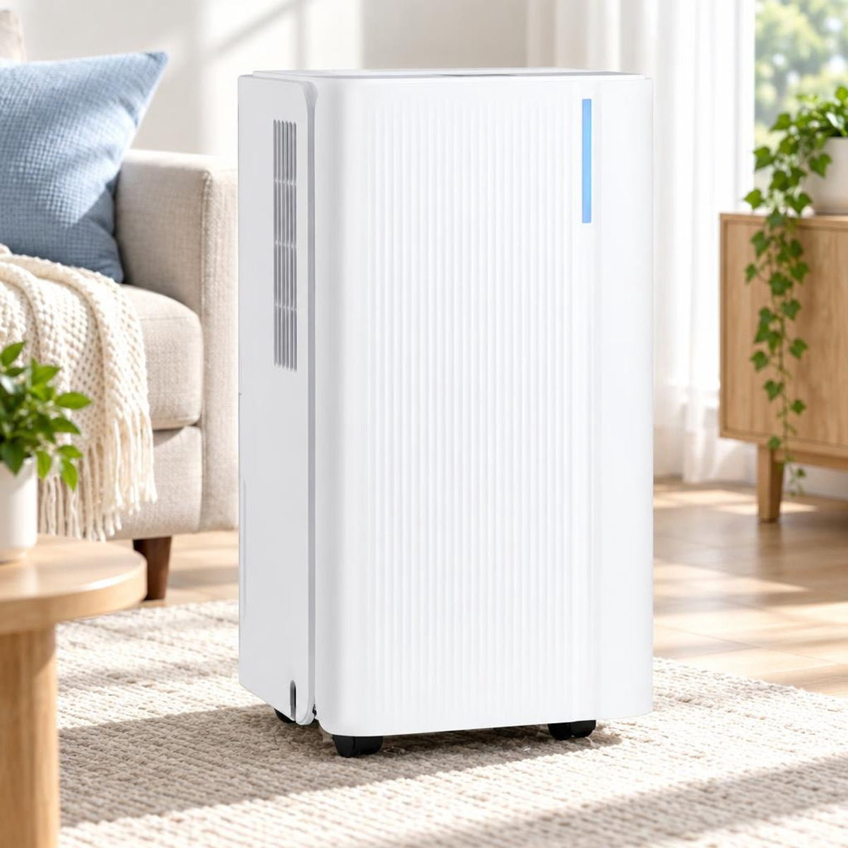 Airfind 32 Pints 2000 Sq.ft Portable Dehumidifier for Home and Basement, Copper ABS Frame, 10 x 8.5 x 18 Footprint, White