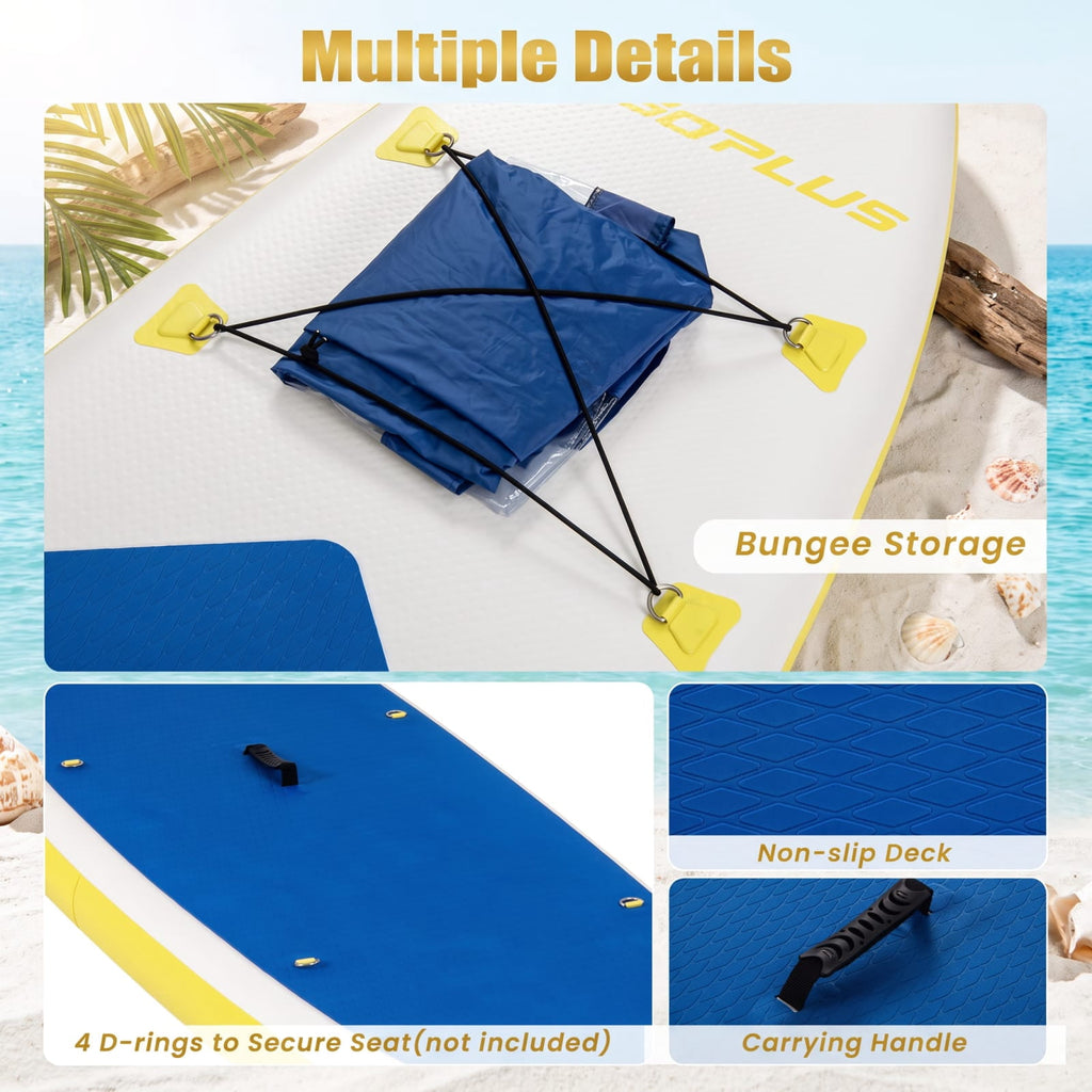 Airfind 11 Feet Premium Inflatable Stand Up Paddle Board with Adjustable Paddle Pump and Backpack for Youth and Adults, Multicolor
