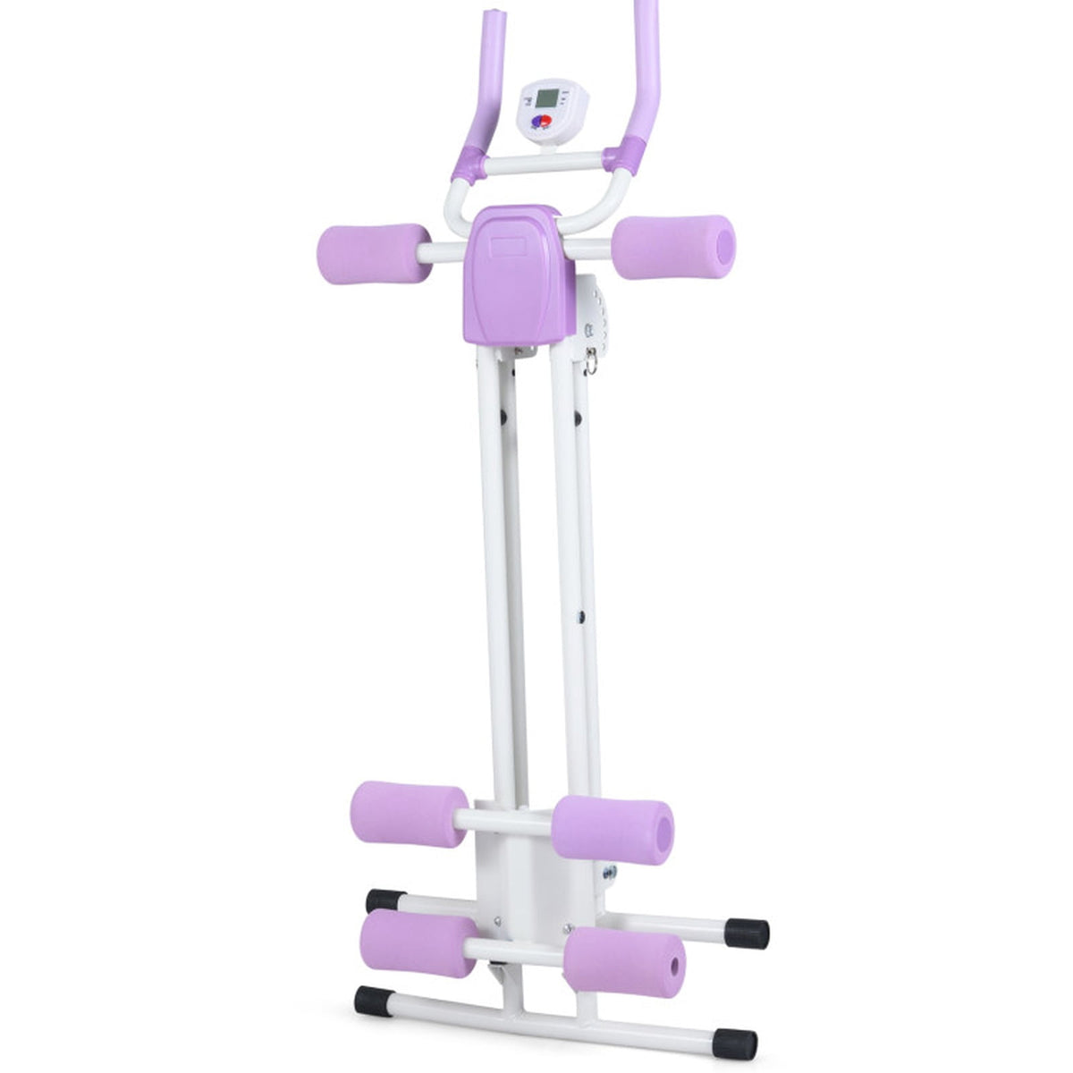 Airfind Heavy-Duty Squat Rack for Home Gym with Adjustable J-Hooks and Pull-Up Bar and Dip Station and Safety Bars on a Steel Frame for Strength Training, White