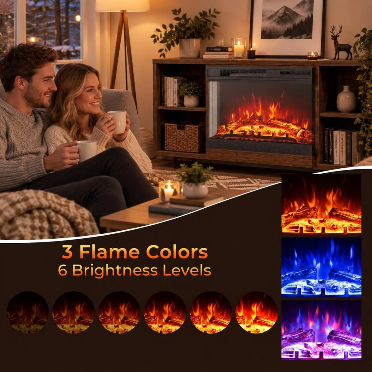 Airfind 24 Inches 3, 24in x 7.9in x 18.25inLength of Footprint, BlackMaterial Metal Tempered GlassOverall