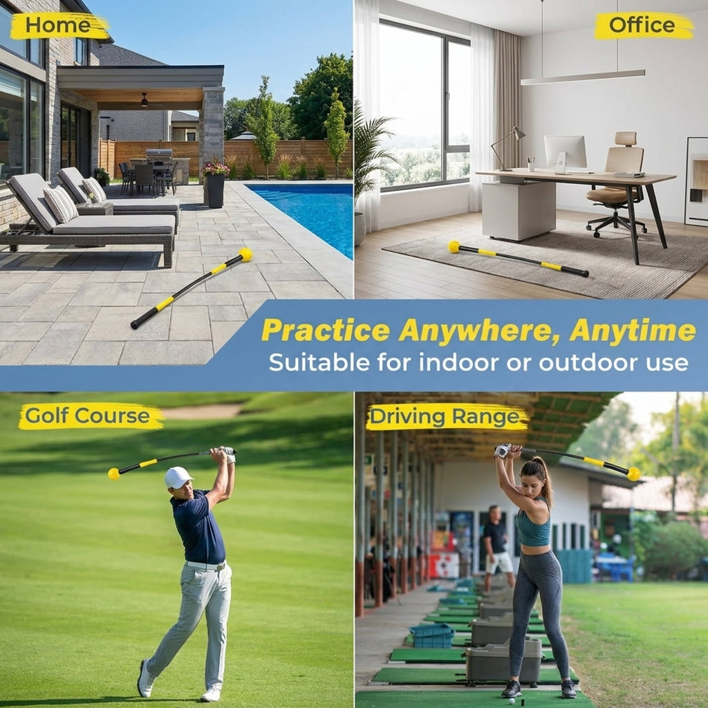 Airfind Golf Practice Net with Target Cloth, Reinforced Frame, Ground Stakes, Carry Bag for Backyard Driving Range, Yellow