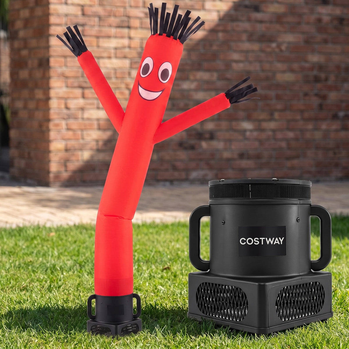 Airfind 7 FT Inflatable Tube Man with Blower for Outdoor Business Promotion Store, PP Aluminum Polyester Fabric Overall Height 7 ft Blower Frame