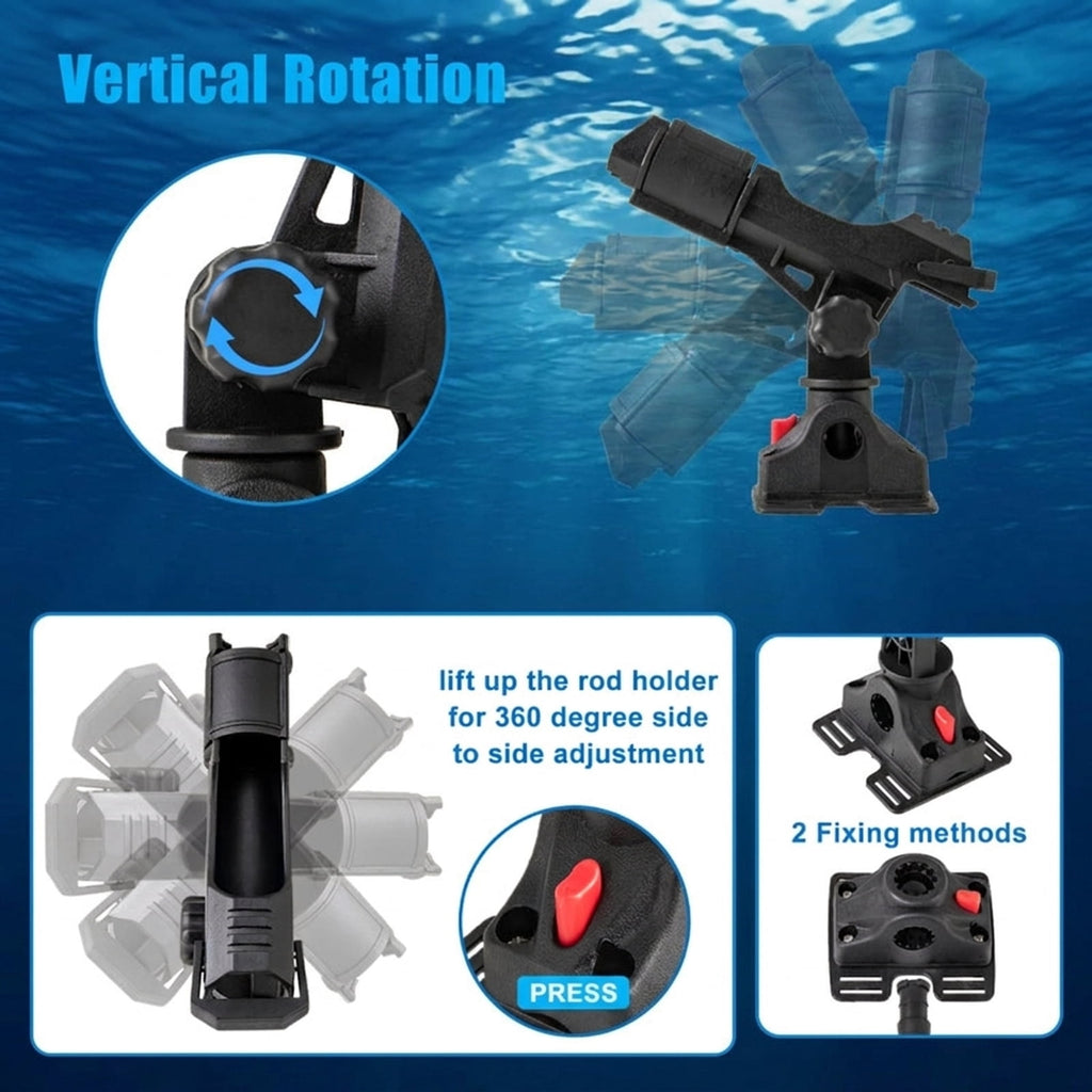 Airfind Premium Boat Bimini Top Hardware Kit with Heavy Duty Straps, Deck Hinges and Installation Tools Included, Black